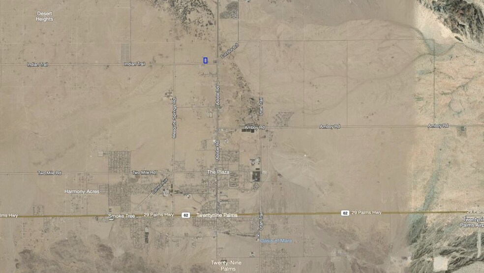 73460 Indian Trail, Twentynine Palms, CA à vendre - Aérien – Image 2 sur 4