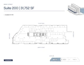 185 Berry St, San Francisco, CA à louer Plan d’étage– Image 1 sur 1