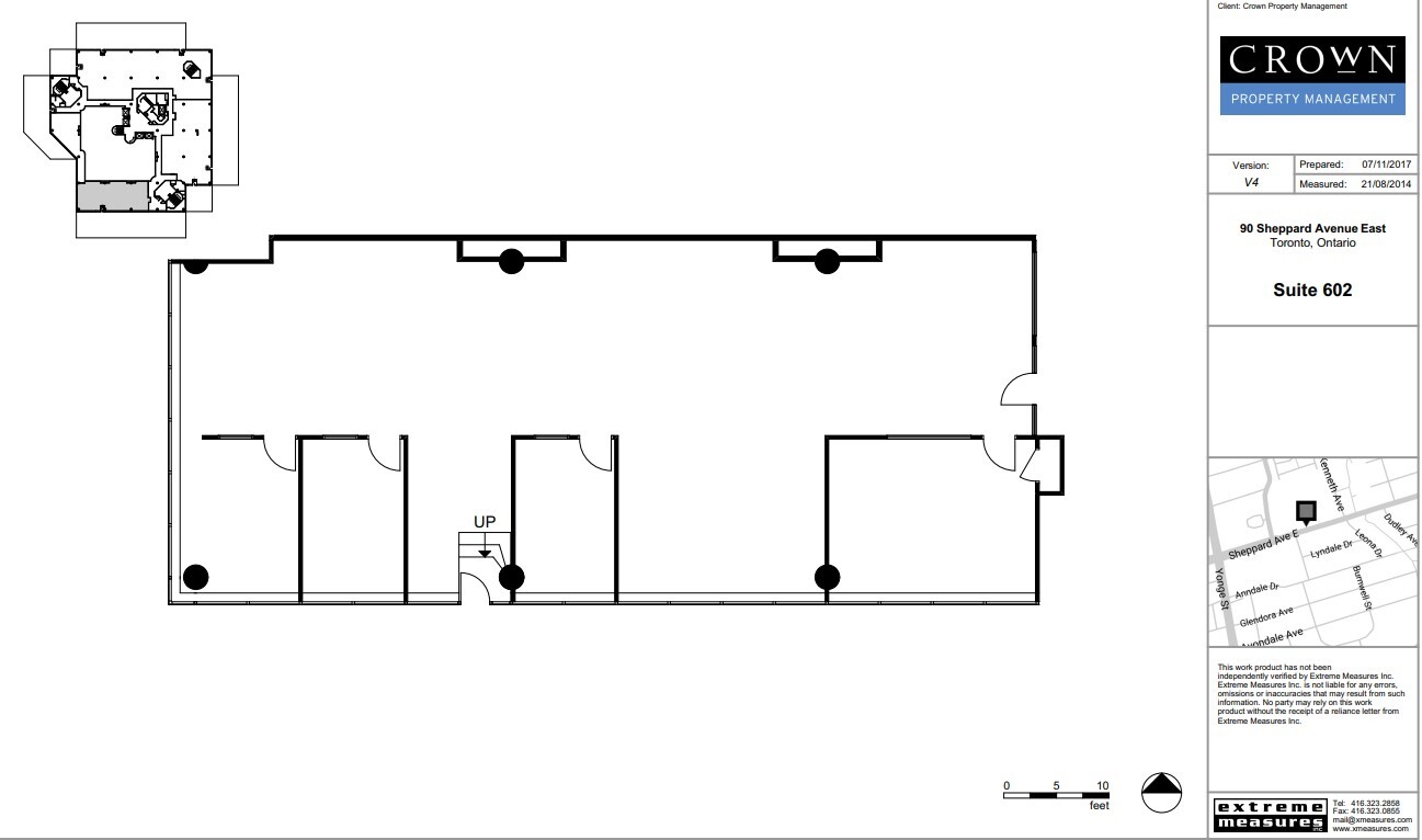 90 Sheppard Ave E, Toronto, ON à louer Plan d’étage– Image 1 sur 5