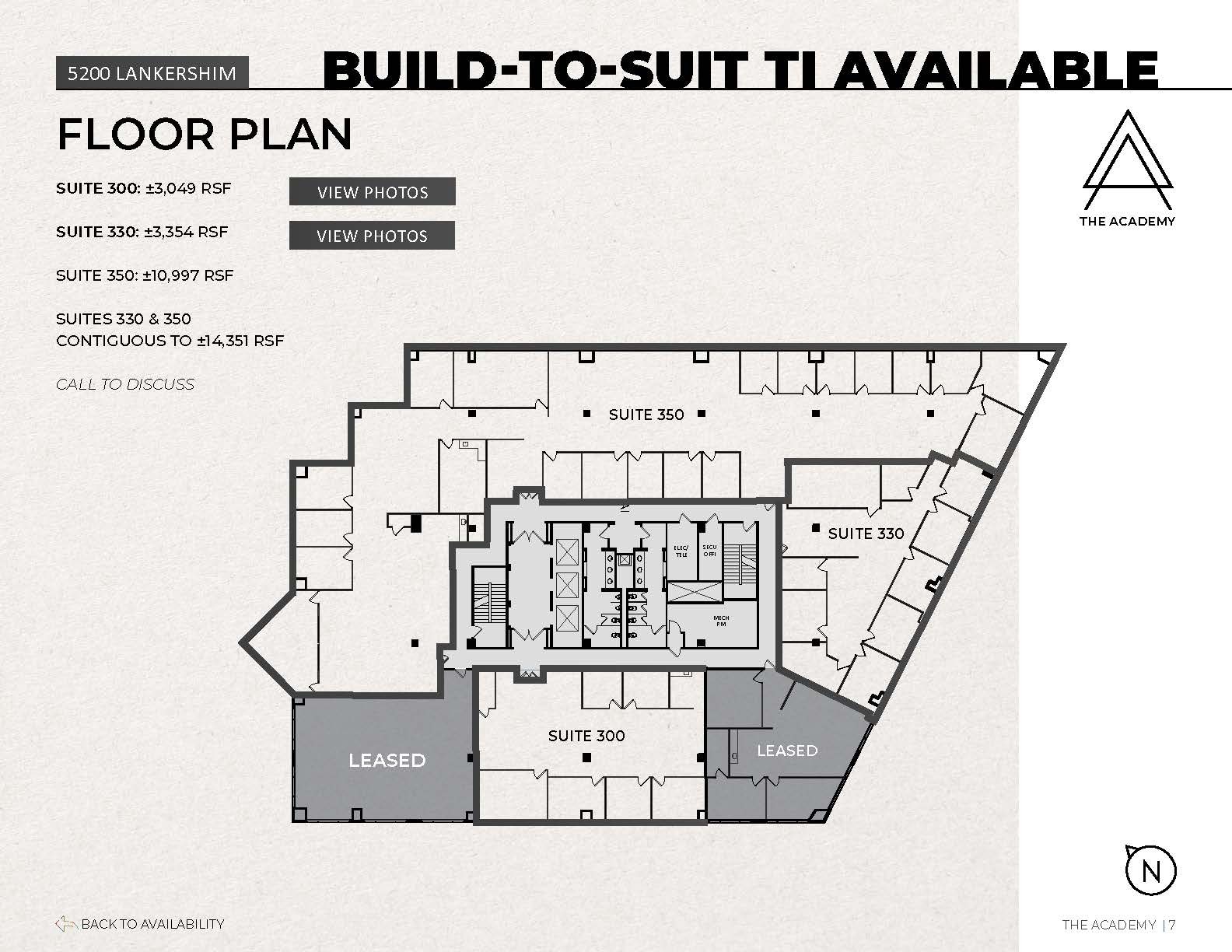 5200 Lankershim Blvd, North Hollywood, CA à louer Plan d’étage– Image 1 sur 1