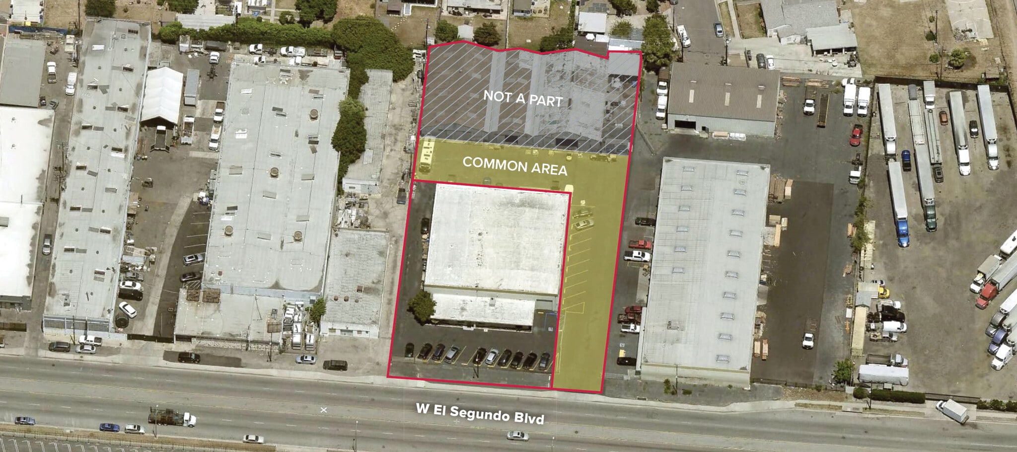 1801 W El Segundo Blvd, Compton, CA à louer Aérien– Image 1 sur 1