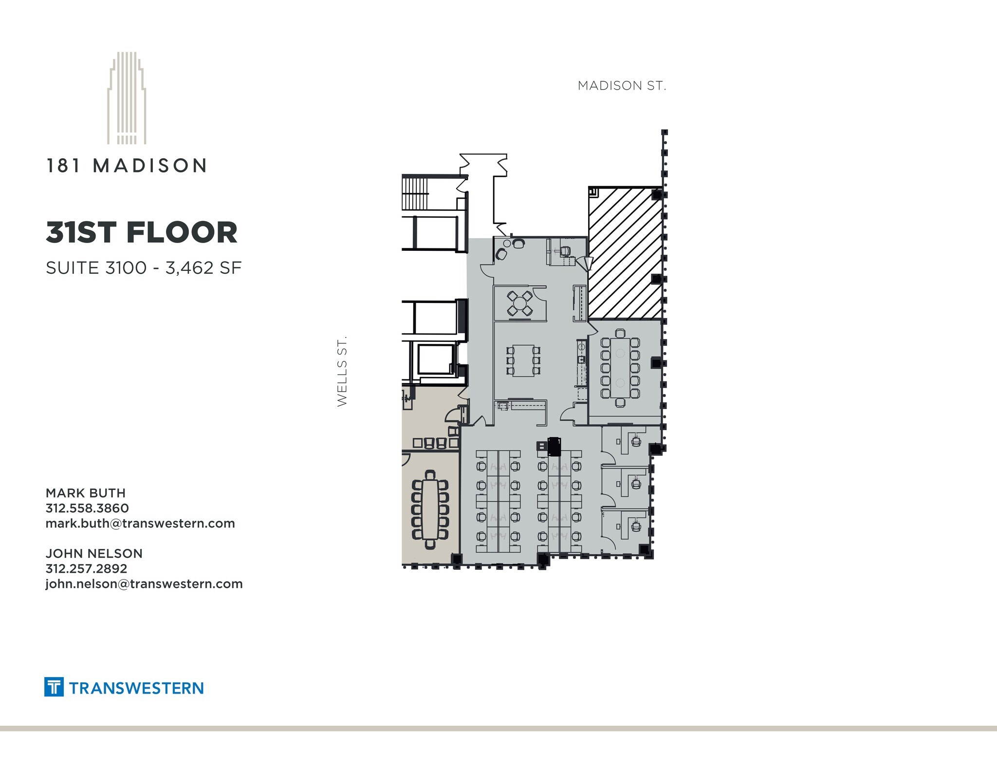 181 W Madison St, Chicago, IL à louer Plan de site– Image 1 sur 2