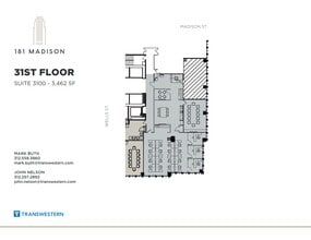181 W Madison St, Chicago, IL à louer Plan de site– Image 1 sur 2