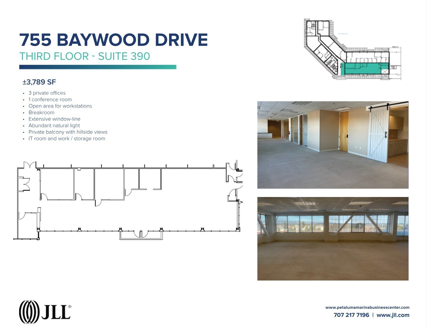 755-775 Baywood Dr, Petaluma, CA à louer Plan d’étage– Image 1 sur 5