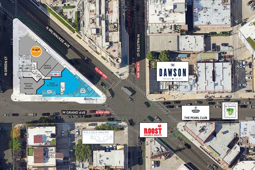 500 N Milwaukee Ave, Chicago, IL à louer - Aérien – Image 3 sur 20