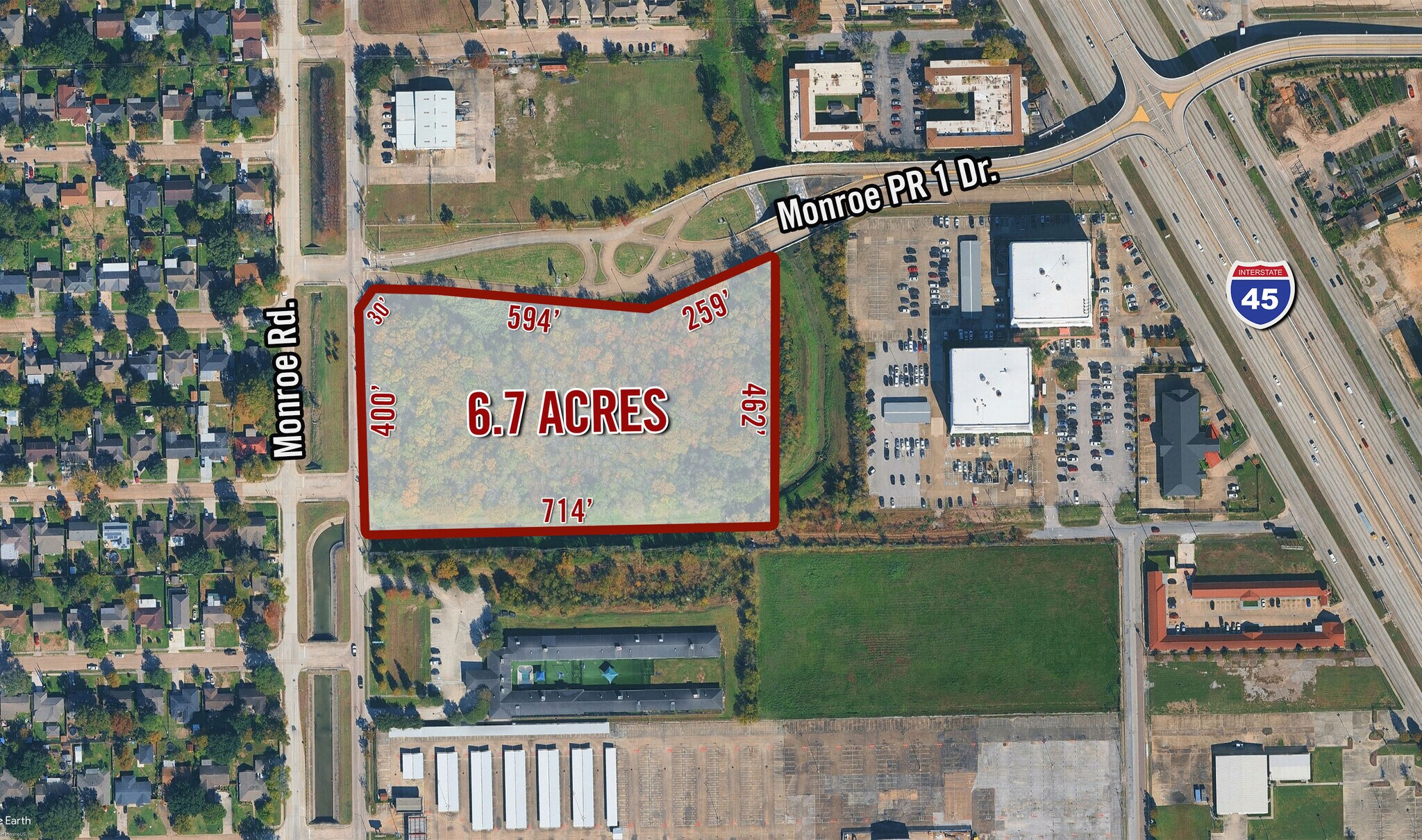 0 Monroe Rd, Houston, TX à vendre Photo de l’immeuble– Image 1 sur 7