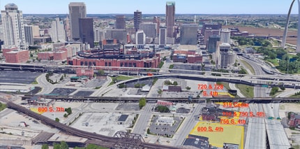 800 S 4th St, Saint Louis, MO - VUE AÉRIENNE  vue de carte