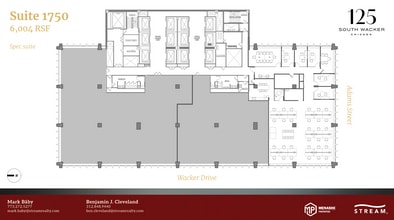 125 S Wacker Dr, Chicago, IL à louer Plan d’étage– Image 1 sur 1