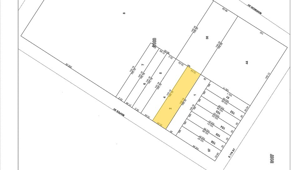 2048 Mapes Ave, Bronx, NY à vendre - Plan cadastral – Image 2 sur 5