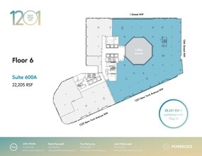 1201 New York Ave NW, Washington, DC à louer Plan d’étage– Image 1 sur 1