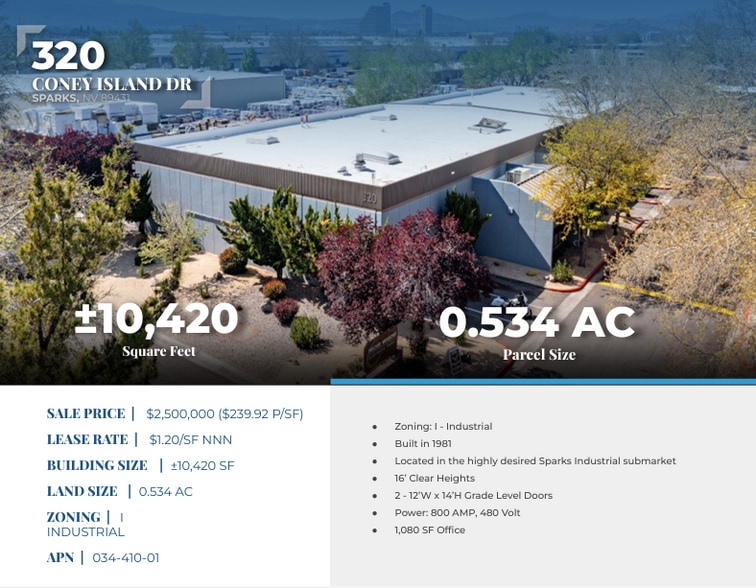 320 Coney Island Dr, Sparks, NV à vendre - Photo de l’immeuble – Image 2 sur 6