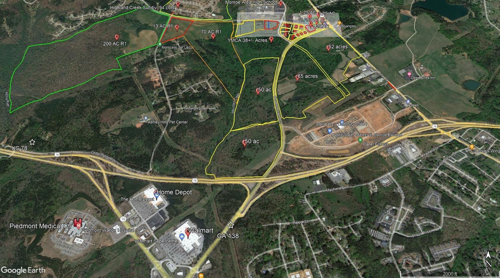 GA Hwy 11 & GA Hwy 138, Monroe, GA à vendre Aérien– Image 1 sur 7