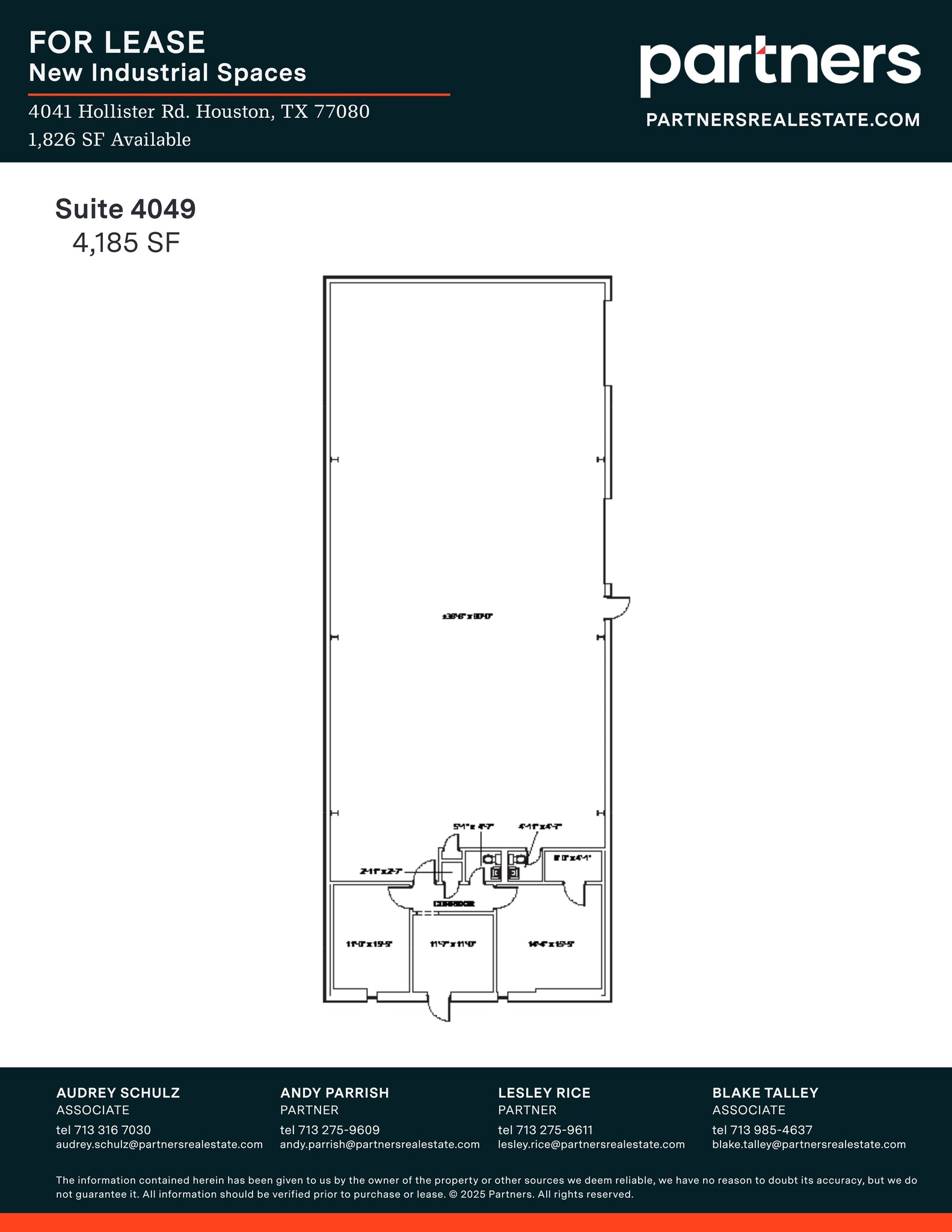 4041-4071 Hollister Rd, Houston, TX à louer Plan de site– Image 1 sur 1
