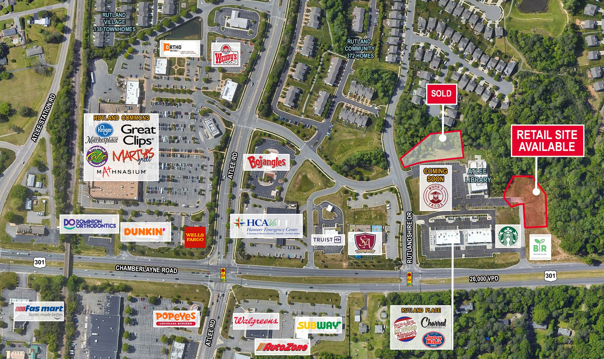US 301 Rt, Mechanicsville, VA à vendre Aérien– Image 1 sur 2
