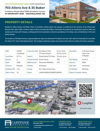 Plus de détails pour 703 Allens Ave & 35 Baker Ave – à vendre, Providence, RI