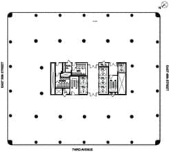805 Third Ave, New York, NY à louer Plan d’étage– Image 2 sur 2