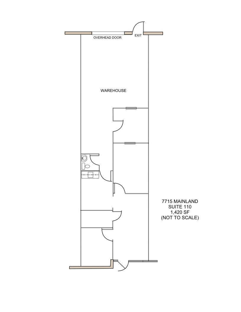 7715 Mainland Dr, San Antonio, TX à louer Plan d’étage– Image 1 sur 1