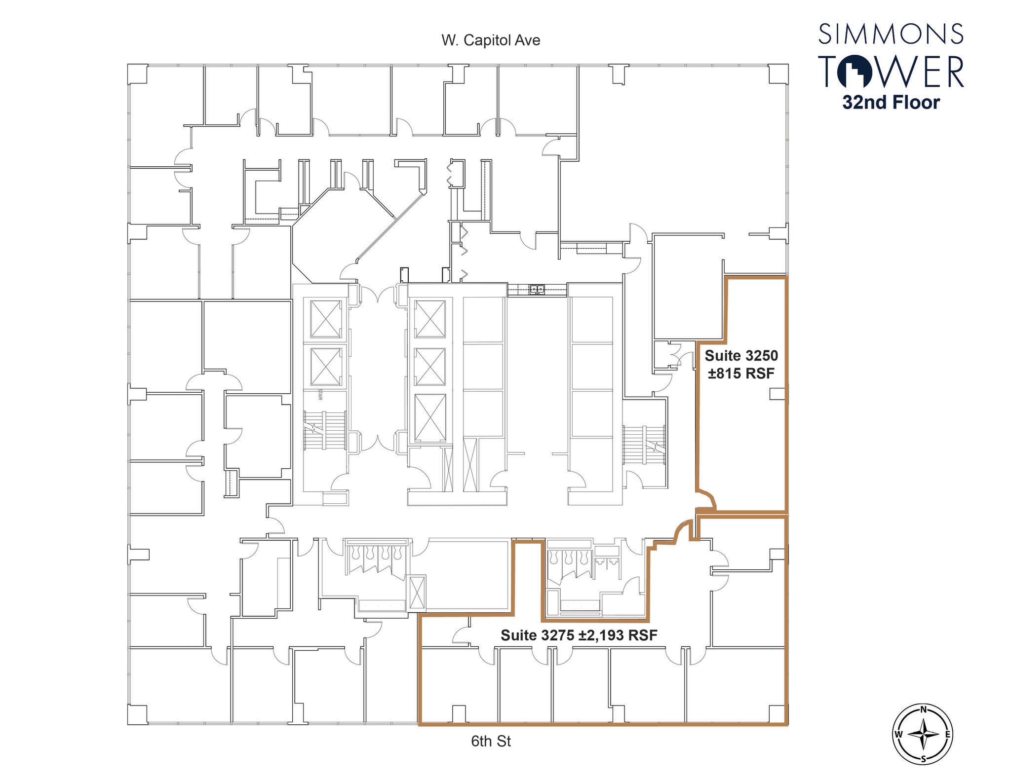 425 W Capitol Ave, Little Rock, AR à louer Plan d’étage– Image 1 sur 3