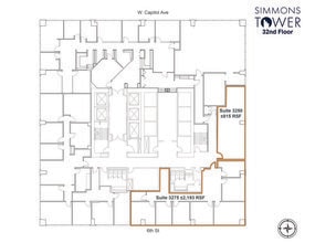425 W Capitol Ave, Little Rock, AR à louer Plan d’étage– Image 1 sur 3