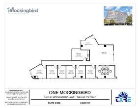 1420 W Mockingbird Ln, Dallas, TX à louer Plan d’étage– Image 1 sur 1