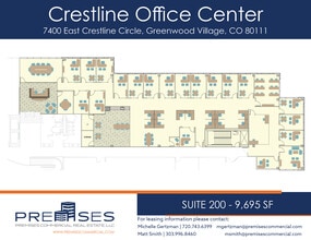7400 E Crestline Cir, Greenwood Village, CO à louer Plan d’étage– Image 1 sur 1