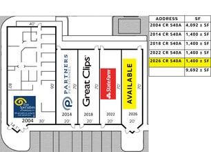 2004 E County Road 540A, Lakeland, FL à louer Plan d’étage– Image 2 sur 6