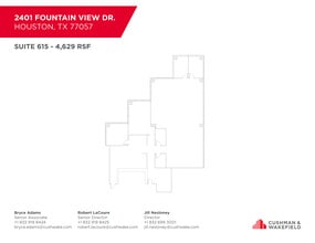 2401 Fountain View Dr, Houston, TX à louer Plan d’étage– Image 1 sur 1