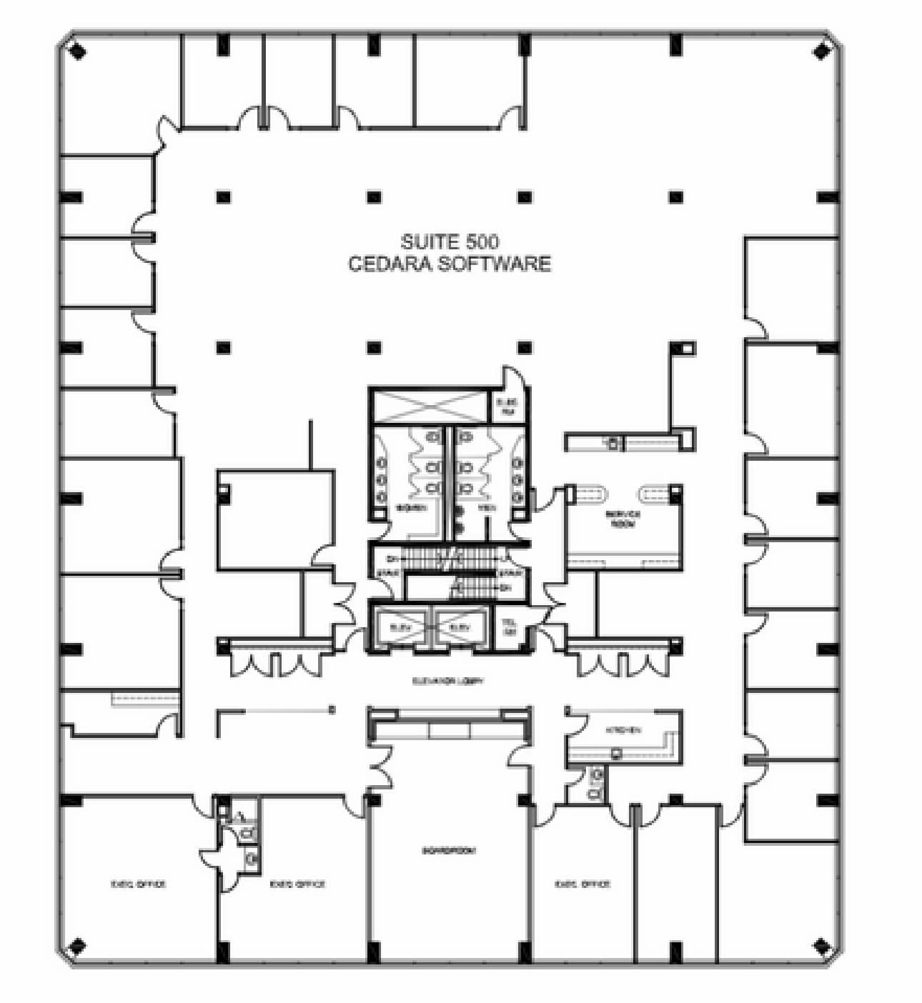 6299 Airport Rd, Mississauga, ON à louer Plan d’étage– Image 1 sur 1