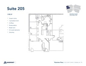 100 Covey Dr, Franklin, TN à louer Plan d’étage– Image 1 sur 1