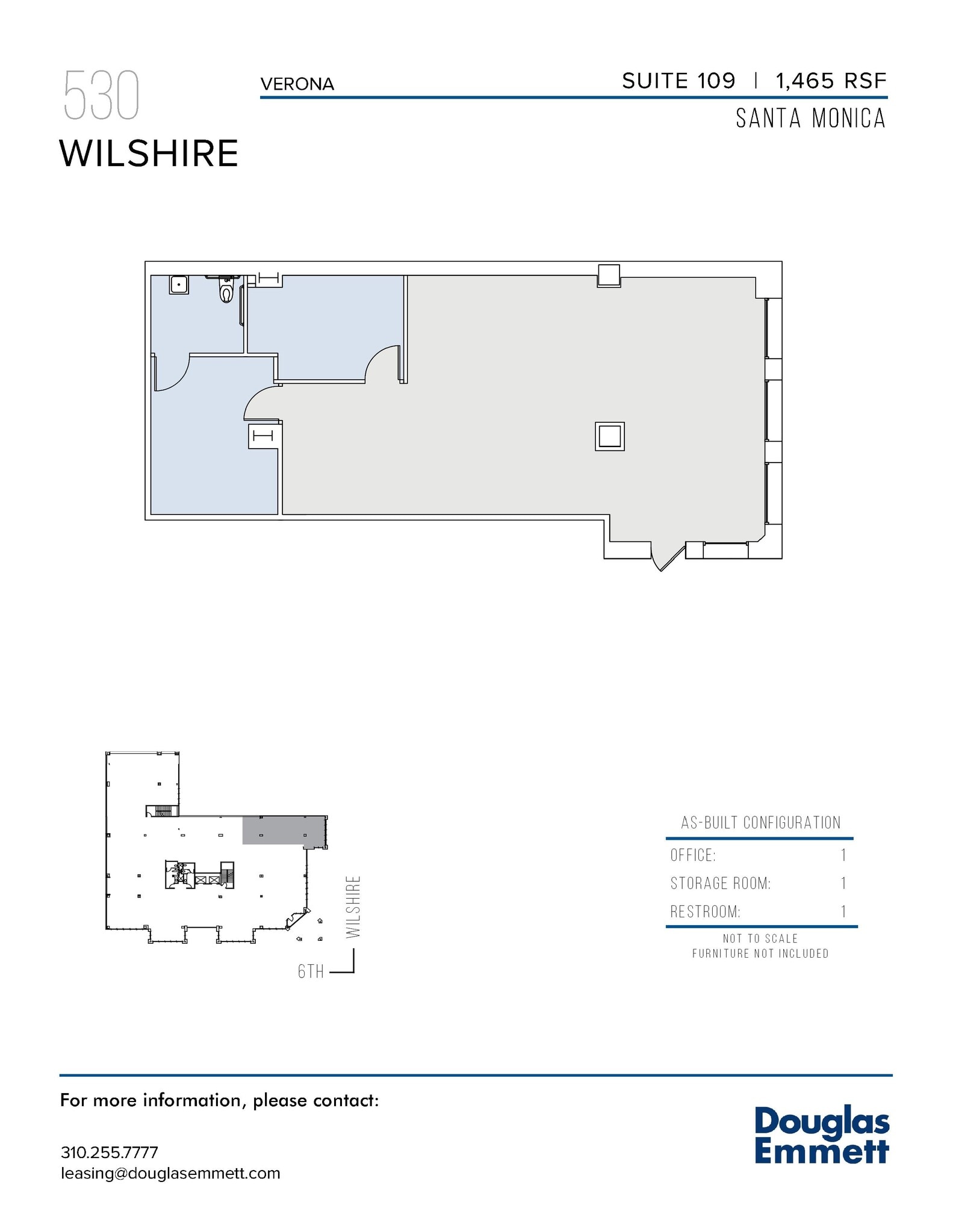 530 Wilshire Blvd, Santa Monica, CA à louer Plan d’étage– Image 1 sur 1