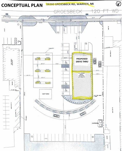26260 Groesbeck, Warren, MI à vendre - Plan de site – Image 2 sur 4