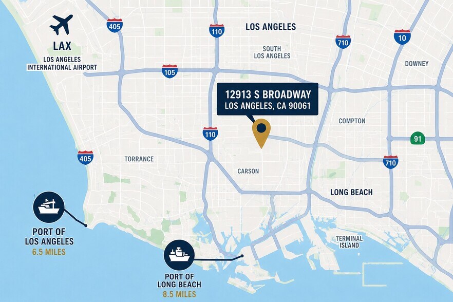 12913 S Broadway, Los Angeles, CA à vendre - Photo de l’immeuble – Image 2 sur 22
