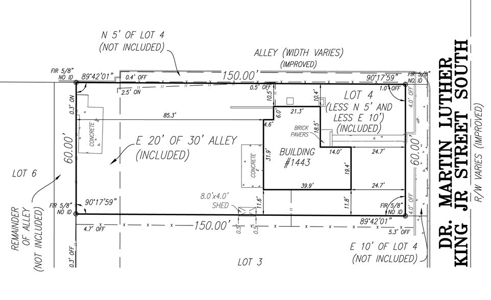 1443 Dr Martin Luther King Jr St S, Saint Petersburg, FL à vendre - Plan de site – Image 2 sur 2