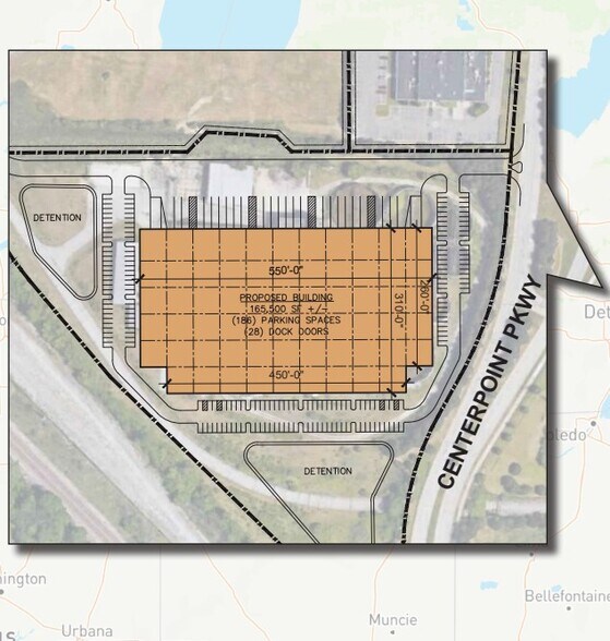 0 CENTERPOINT Pky, Pontiac, MI à louer - Photo de l’immeuble – Image 1 sur 1