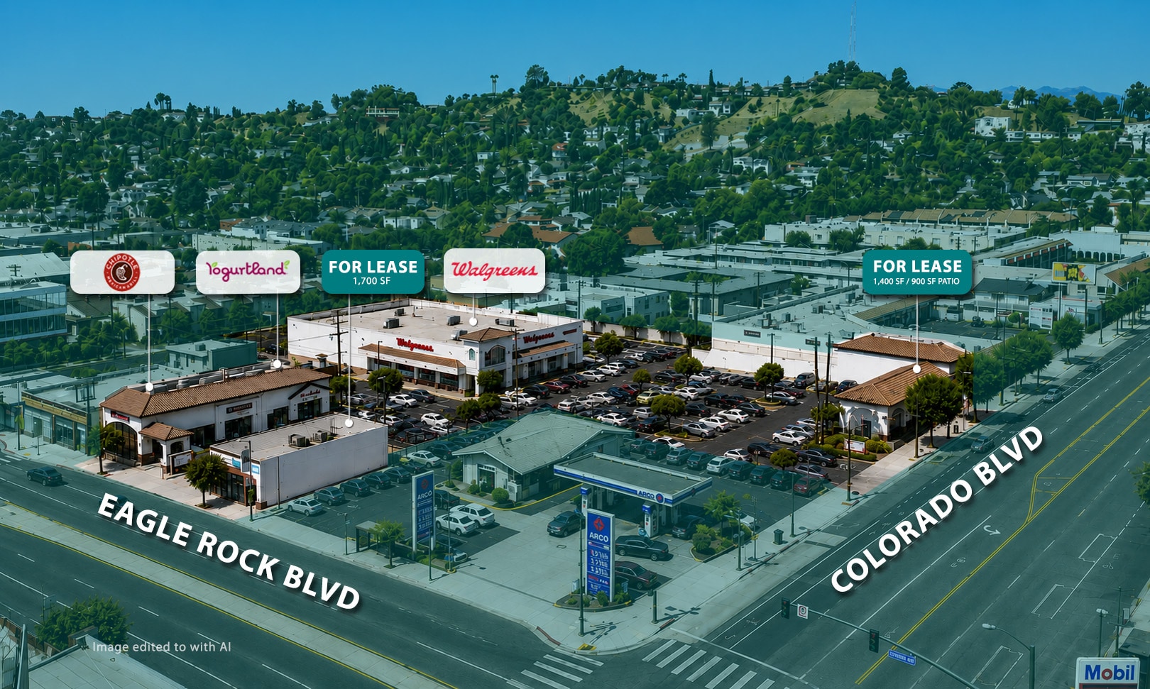 5045-5053 Eagle Rock Blvd, Los Angeles, CA à louer Aérien– Image 1 sur 12