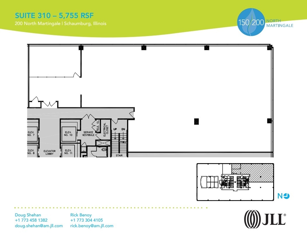 150 N Martingale Rd, Schaumburg, IL à louer Plan d’étage– Image 1 sur 1
