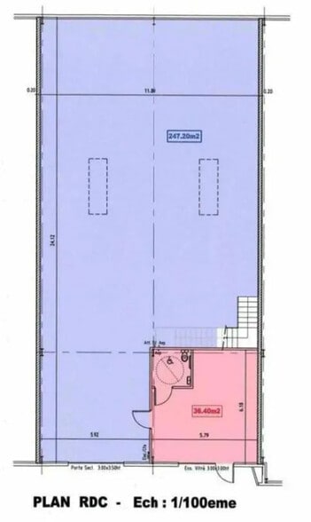 Local d’activités dans Mérignac à louer - Plan d’étage – Image 3 sur 13