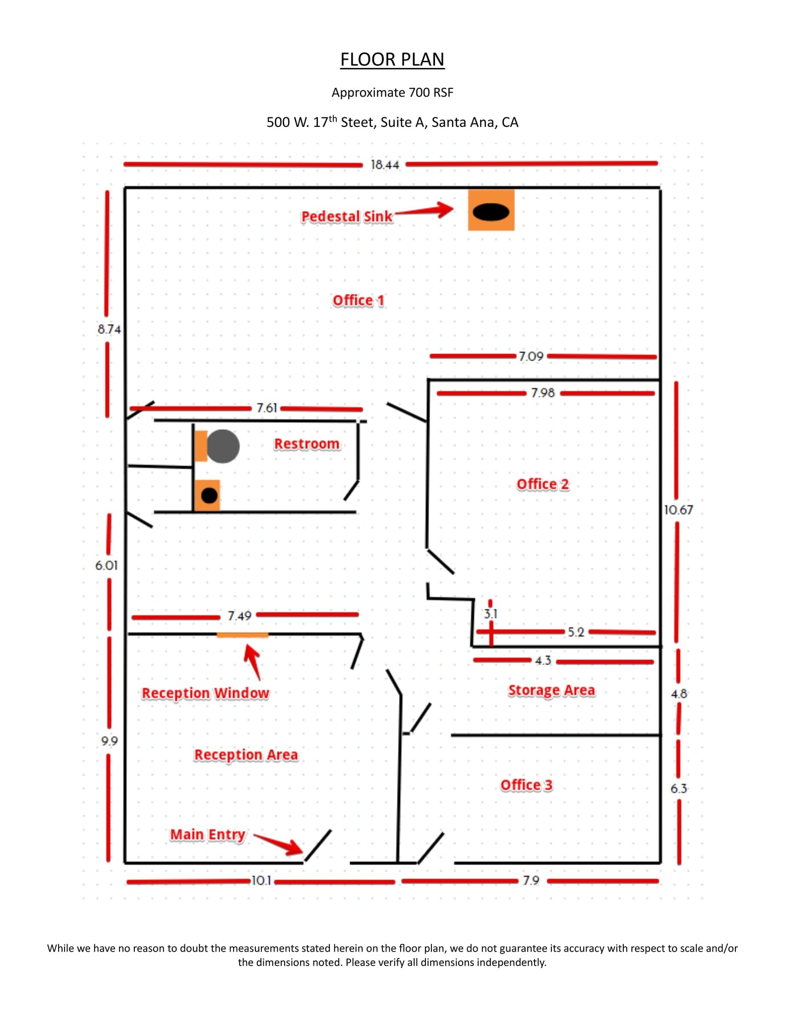 500 W 17th St, Santa Ana, CA à louer Plan de site– Image 1 sur 1