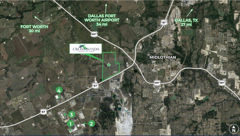 2720 Logistics Dr, Midlothian, TX à louer - Aérien – Image 3 sur 7