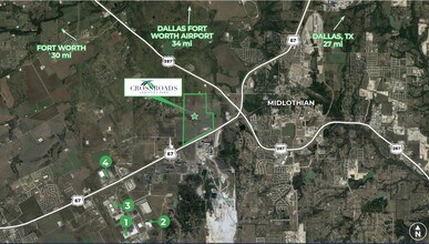2720 Logistics Dr, Midlothian, TX - Vue aérienne  vue de carte - Image1