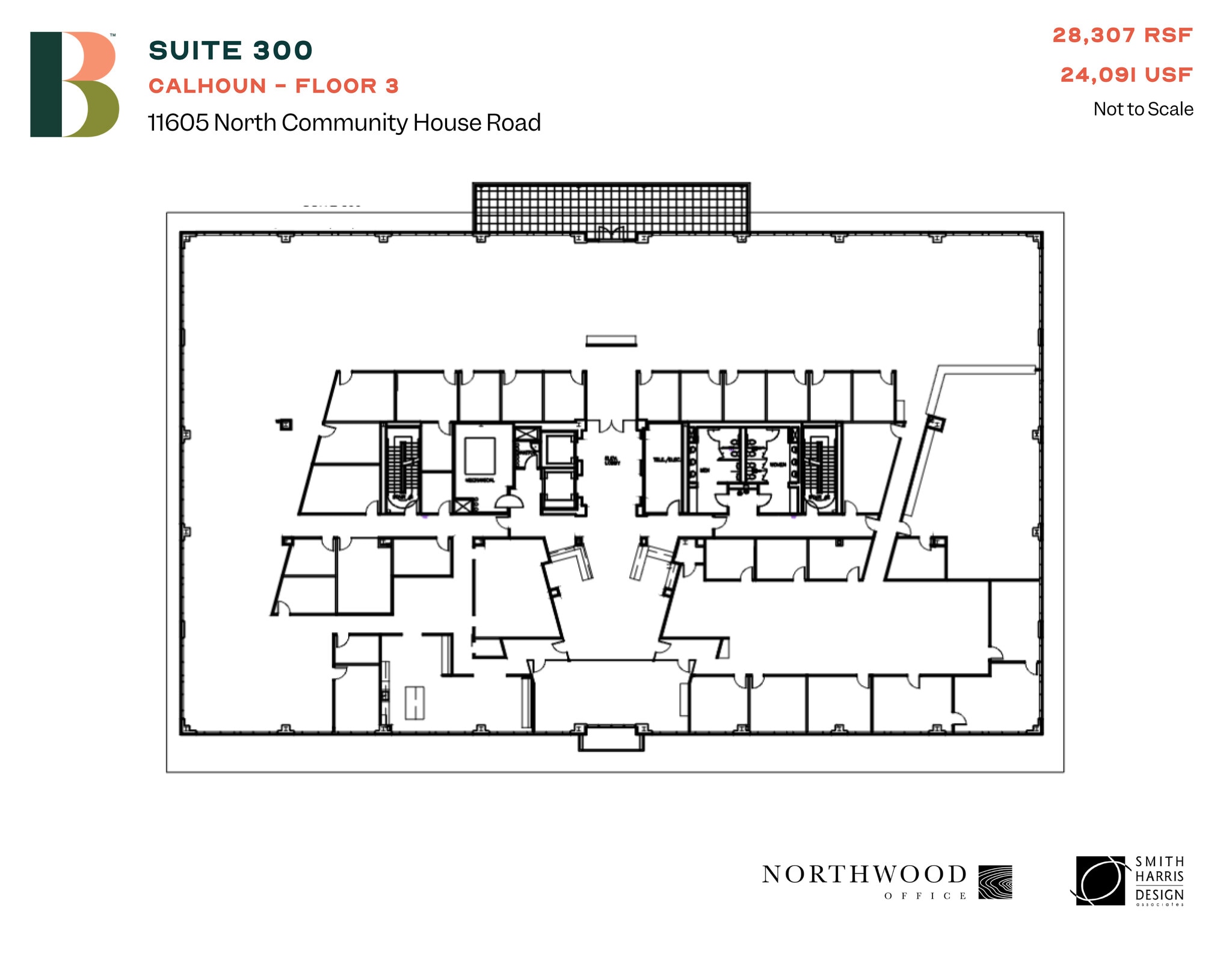 11605 N Community House Rd, Charlotte, NC à louer Plan d’étage– Image 1 sur 1