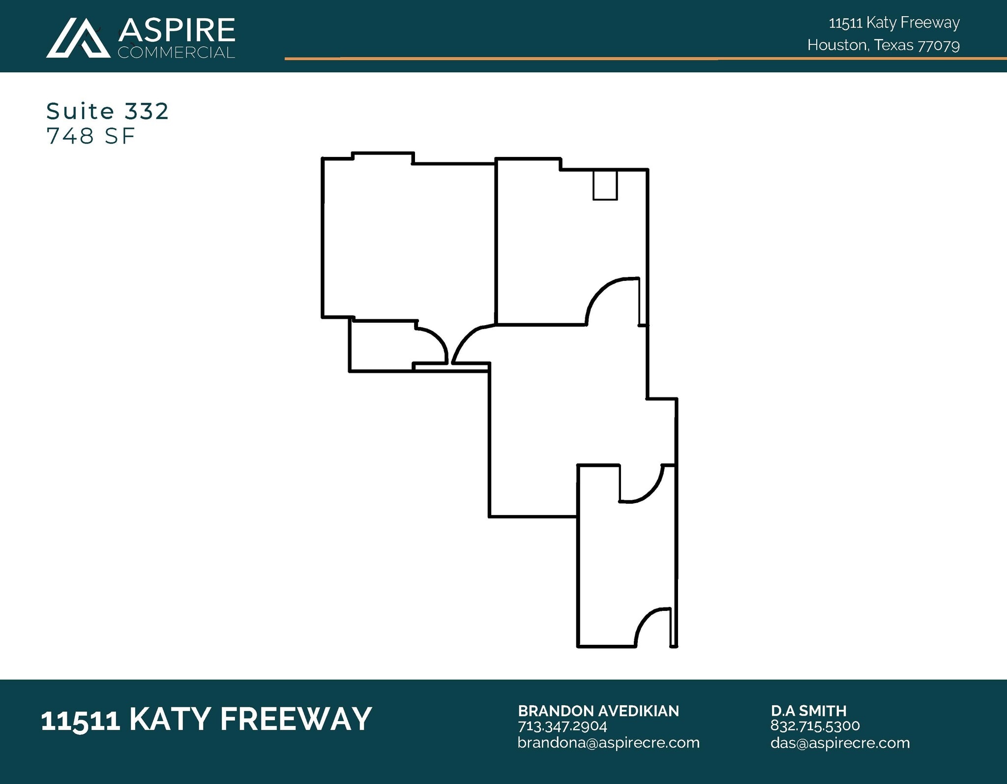11511 Katy Fwy, Houston, TX à louer Plan d’étage– Image 1 sur 1