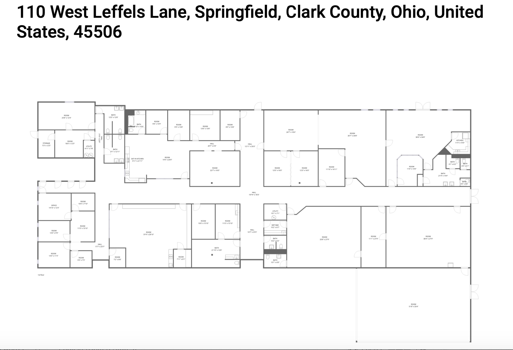 110 W Leffel Ln, Springfield, OH à louer Plan d’étage– Image 1 sur 38