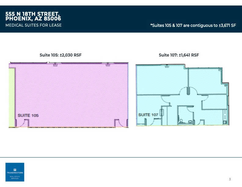 555 N 18th St, Phoenix, AZ à louer Plan d’étage– Image 1 sur 1