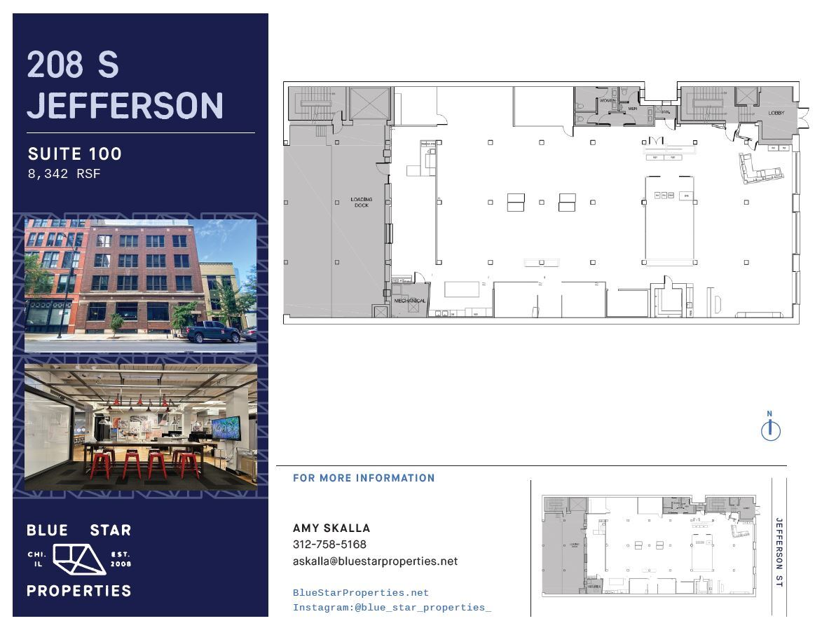 208 S Jefferson St, Chicago, IL à louer Plan d’étage– Image 1 sur 11