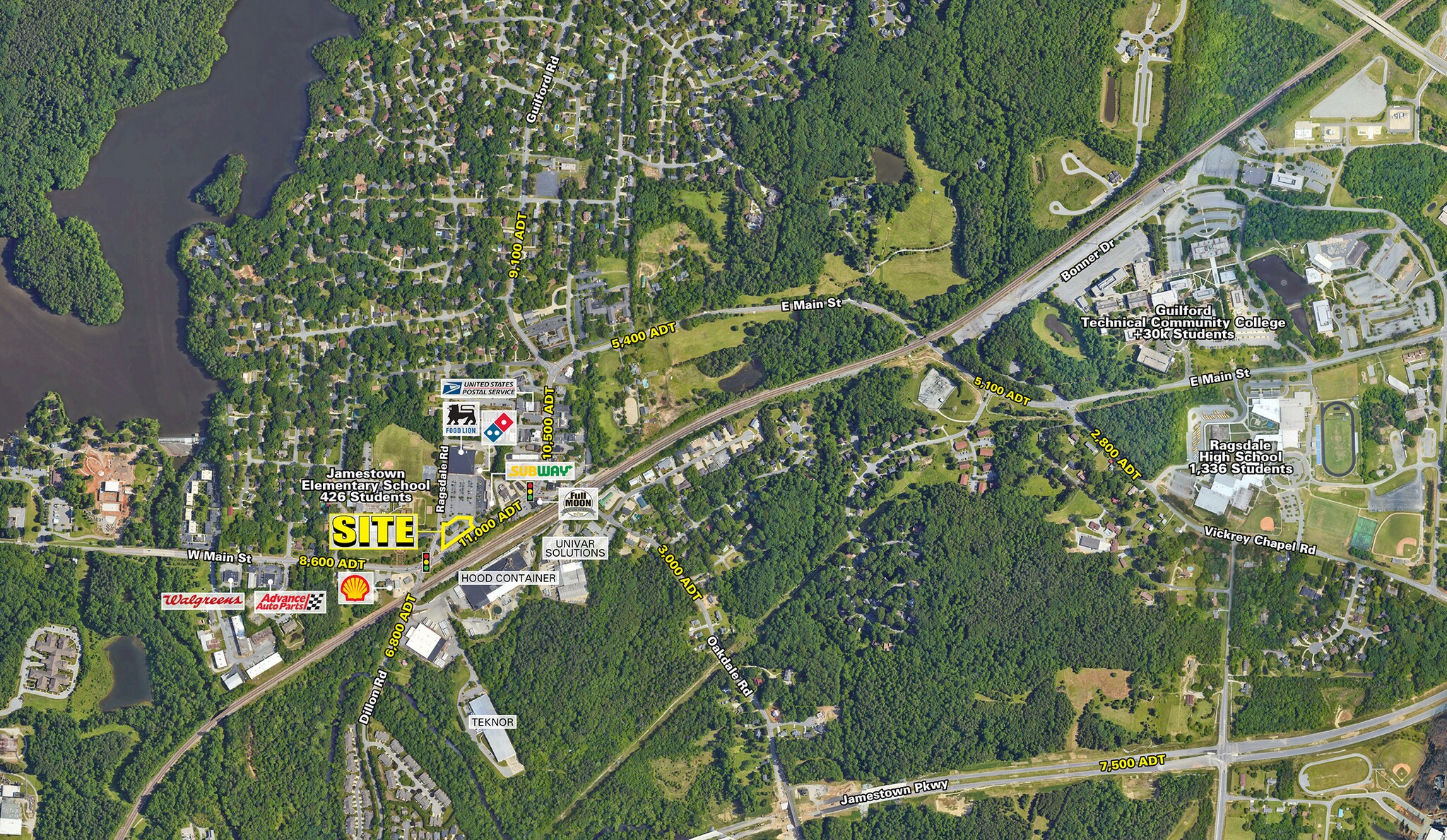 120 W Main St, Jamestown, NC à louer Aérien– Image 1 sur 5