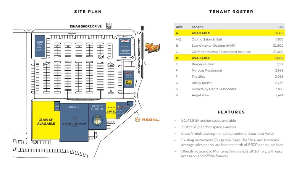Monterey Dr, Rancho Mirage, CA à louer Plan de site– Image 1 sur 1