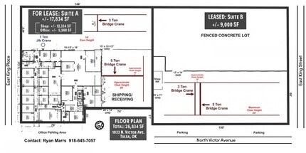 1023 N Victor Ave, Tulsa, OK à louer Plan d’étage– Image 2 sur 13