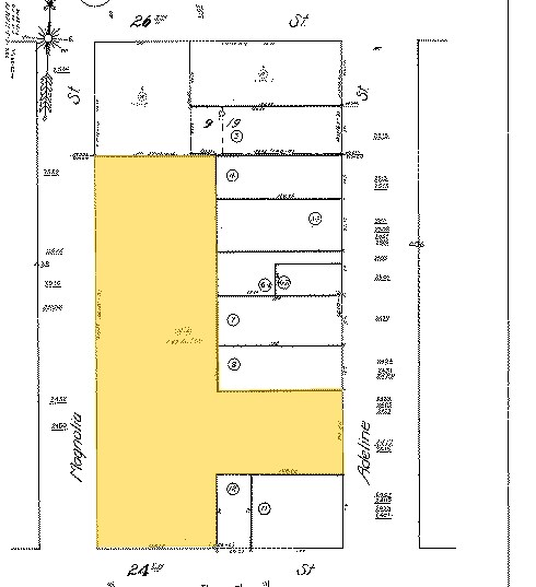 2400-2506 Magnolia St, Oakland, CA à vendre - Plan cadastral – Image 3 sur 8