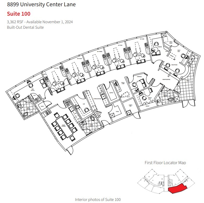 8899 University Center Ln, San Diego, CA à louer Plan d’étage– Image 1 sur 1